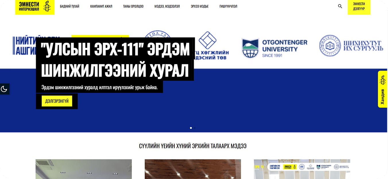 AMNESTY - Platform project by Hyperfusion LLC: Digital platform for services and operations.
